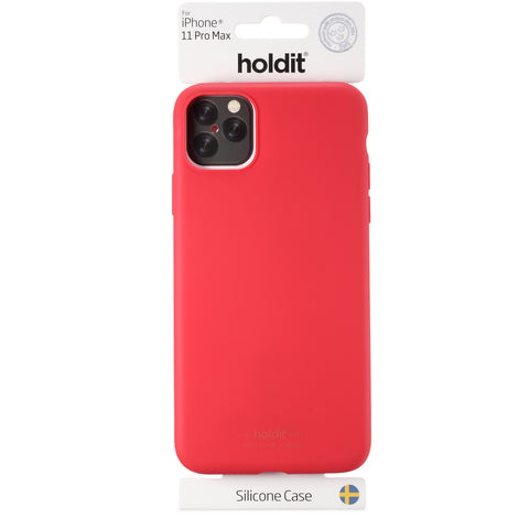 Holdit Phone Case Silicone iPhone 11 Pro Max - Ruby Red