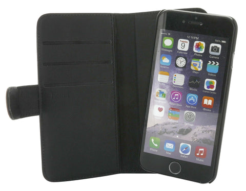 Holdit Genuine Leather Wallet Case Magnet for iPhone 6/6S (2 Card Pockets)