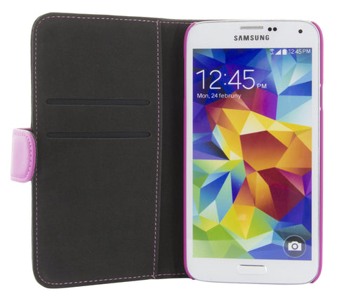 Holdit Genuine Leather Wallet Case Standard for Galaxy S5 / S5 Neo (2 Card Pockets)
