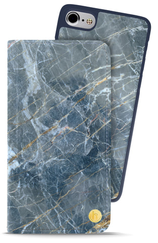 Holdit Style Magnet Wallet Case London Marble Series for iPhone 8/7/6/6S - 3 Card Pockets