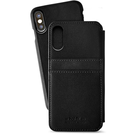 Holdit Style Slim Flip Magnet Wallet Case Berlin for iPhone X - 2 Card Pockets