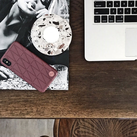 Holdit Style Phone Case for iPhone Xs Max Tokyo Series - Frame Maroon